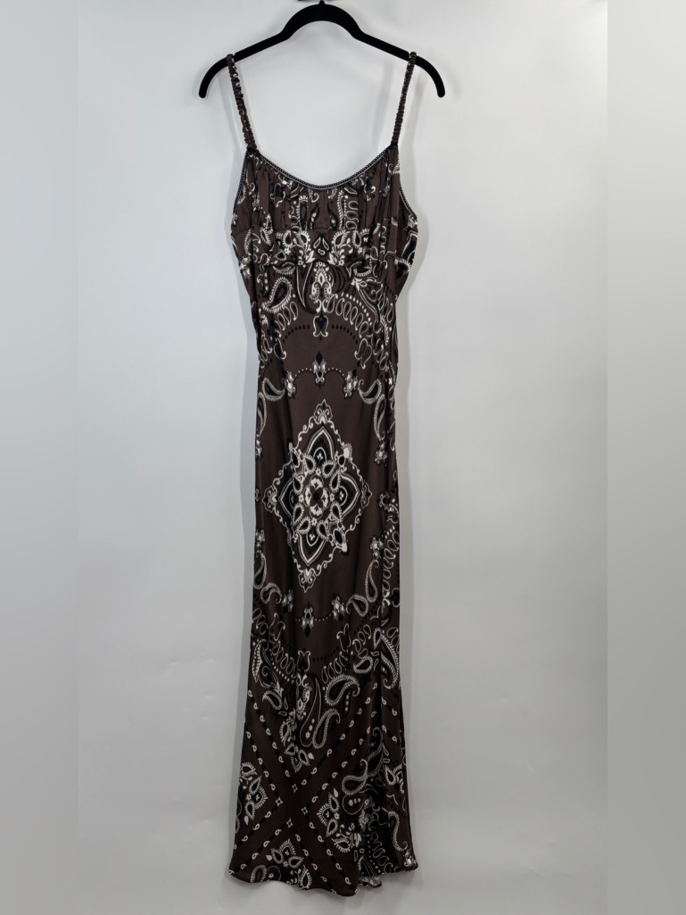Sandro Bandana Print Midi Dress FR42/US10 - Picture 6 of 8